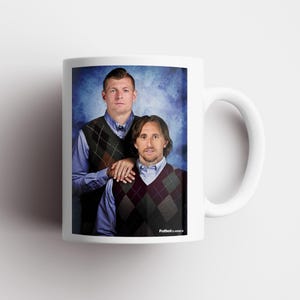 Toni Kroos & Luka Modric-mugg | Inspirerad av Real Madrid | Real Madrid | Kroos och Modric-mugg | Fotbollsmugg | Fotbollsmugg | Fotbollspresent bild 1