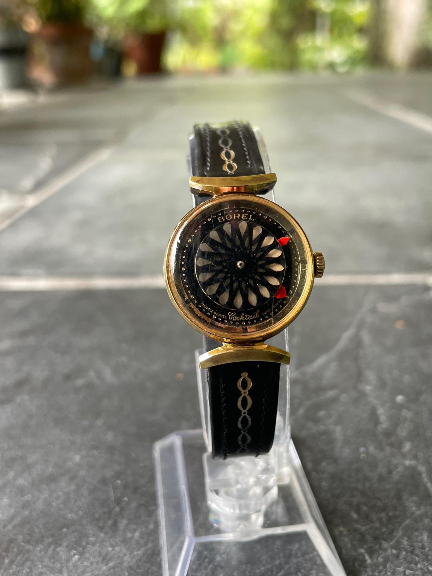 Vintage Retro Art Deco Earnest Borel Kaleidoscope Cocktail Mystery Dial Watch Lot - ERNEST BOREL KALEIDOSCOPE DIAL COCKTAIL WATCH main image 4