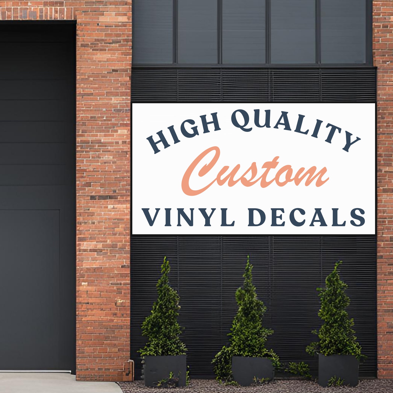 Custom Vinyl Decals / Logo for Your Business Storefront / Customizable ...