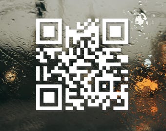 Sticker code QR personnalisé pour site Web, vinyle autocollant personnalisé code QR pour réseaux sociaux, code QR pour camion, sticker site Web d'entreprise, sticker voiture