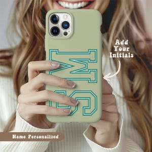 Custom Initials iPhone Case: Personalized Monogram Phone Cover