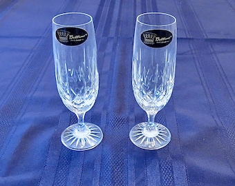 Rare Brilliant Crystal Glasses, set of 2, Vintage Crystal, Beautiful Crystal, Perfect as a Gift or Own!
