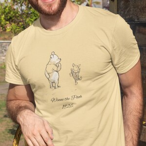 Winnie de Poeh Vintage 1926 Klassiek T-shirt - Tijdloos Ontwerp uit de Kinderliteratuur