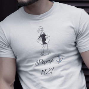 Popeye the Sailor Man Vintage - 1929 Edition - Retro Popeye Tee: Nostalgic Sailor Man Shirt from - Classic Cartoon Style - The Ideal Gift