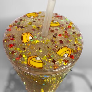 ハッピーパイ スノーグローブ タンブラー 彼女へのギフト タンブラーギフト タンブラー 誕生日プレゼント 二重壁タンブラー アクリルタンブラー 秋カップ