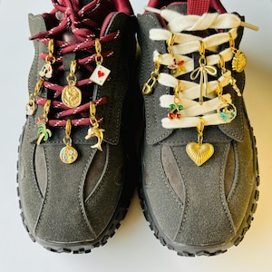 Charms para zapatos personalizados, Charms para cordones, Charms para zapatillas personalizadas, Charms de oro, Accesorios para zapatos con gemas, Joyas para zapatos, Regalos para ella