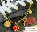 Custom Shoe Charms Chain, Gold Shoe Sneaker Charms With Chain, Shoelace Charms , Shoe Charm Jewelry For Women, Birthday Gift For Her product logo