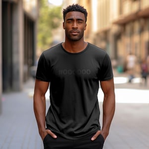 Uniseks T-shirt #000000 hexadecimale code | Minimalistisch T-shirt met grafische print, shirt met typografie