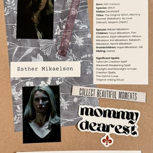 Kit inicial da página do álbum de recortes de Esther Mikaelson
