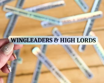 Wingleaders and High Lords Sticker | ACOTAR | Fourth Wing | Rhysand | Xaden