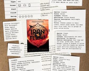 Iron Flame Book Review Kit
