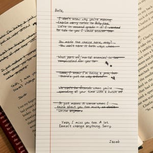 Crepúsculo: La carta de Jacob a Bella