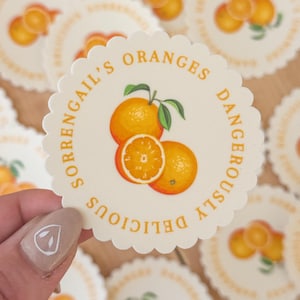 Sorrengail’s Oranges Dangerously Delicious Sticker | Fourth Wing | The Empyrean Series