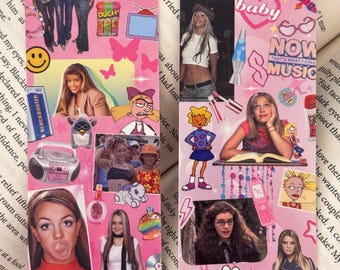 Y2K Pop Girl Nostalgie Lesezeichen | 90er-Jahre Girlhood