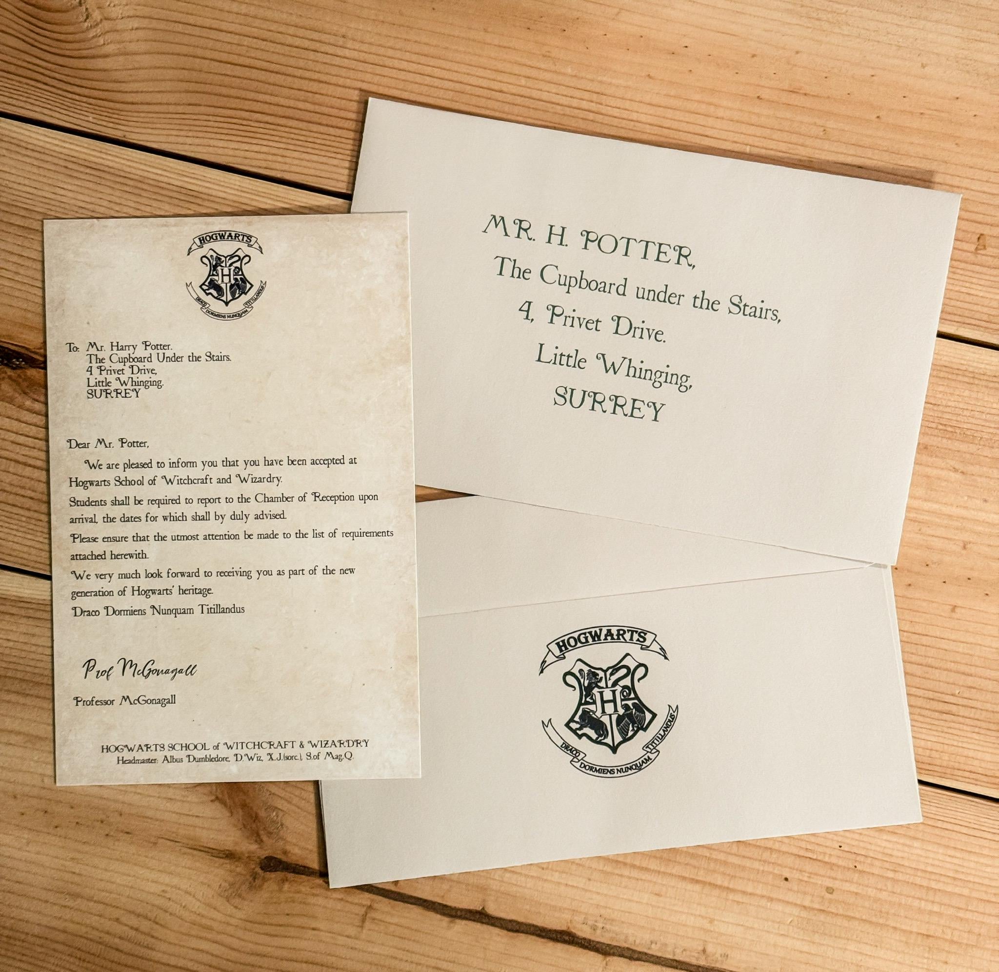 ホグワーツ入学許可書 | ハリー・ポッターシリーズ - Etsy 日本, image size:2048x1993
