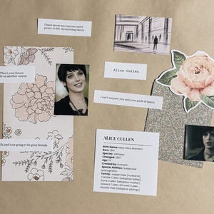 Kit de démarrage de page d'album Twilight d'Alice Cullen