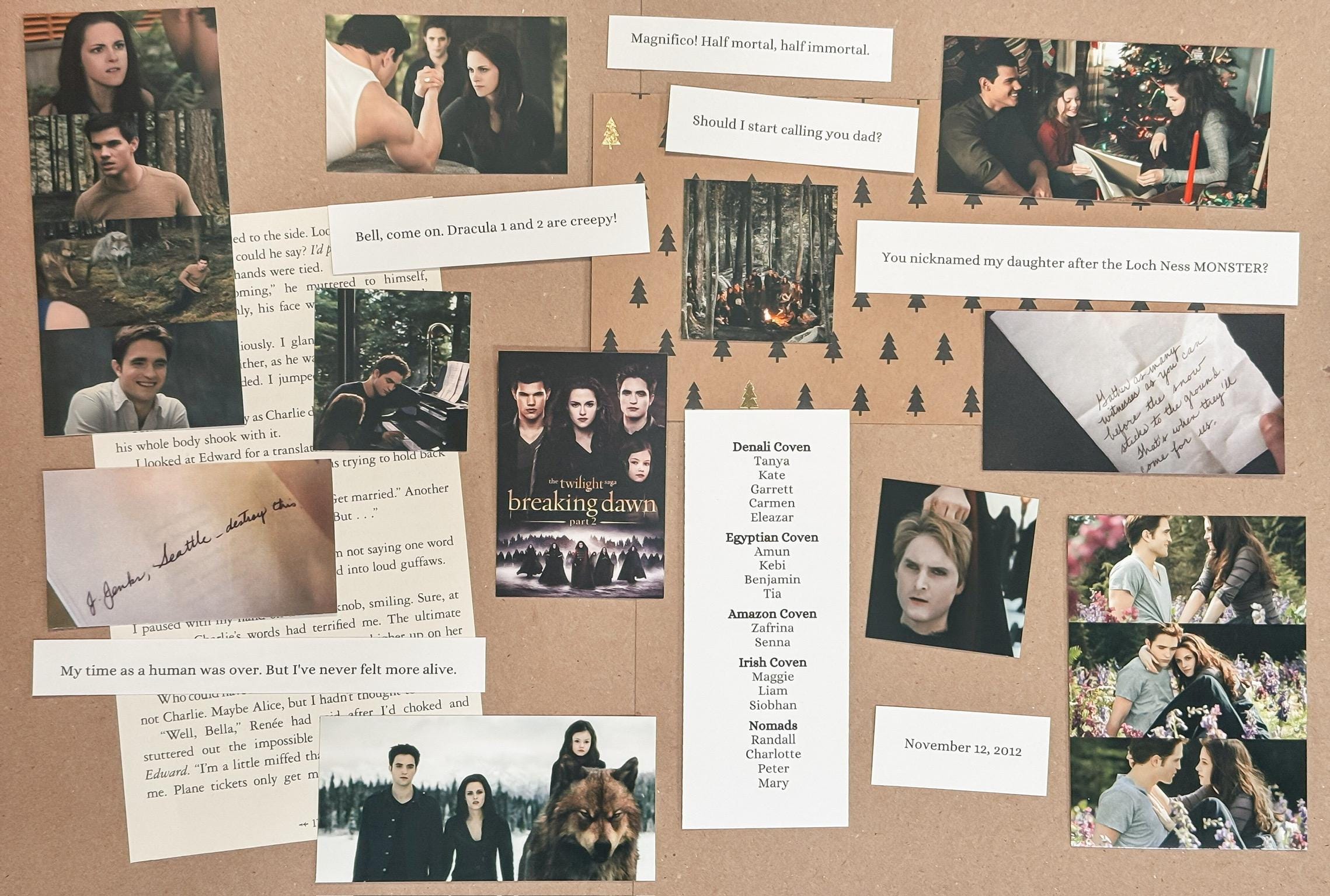 Breaking Dawn Part 2 Scrapbook Page Starter Kit | the Twilight Saga - Etsy, image size:2278x1536