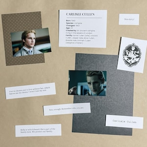 Kit de démarrage de page de scrapbooking Twilight de Carlisle Cullen