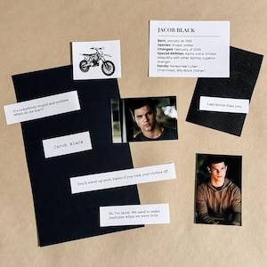 Trousse de départ pour page de scrapbooking Jacob Black Twilight