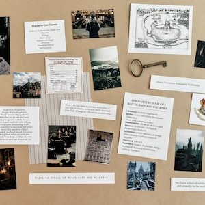 Kit de inicio de páginas de álbum de recortes de Hogwarts de Harry Potter