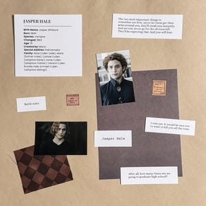 Kit de démarrage de page d'album Twilight Jasper Cullen
