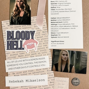 Rebekah Mikaelson - Etsy UK