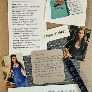Kit inicial para página de scrapbook da Elena Gilbert