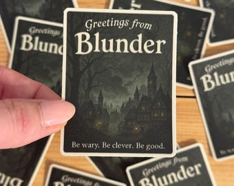 Groeten van Blunder Wees op je hoede Wees slim Wees goed | Eén donker venster en twee gedraaide kronen | The Shepherd King-serie