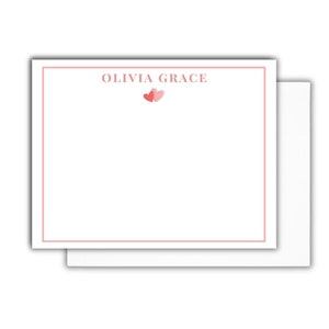 Personalisierte Valentinstag Notecard Boxed Set von 10 | Benutzerdefinierte Liebe Notizen | Boxed Briefpapier Geschenk für sie