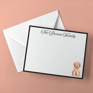 Set di cancelleria Labradoodle personalizzato / Biglietti di auguri personalizzati per ogni occasione / Biglietti di ringraziamento o di auguri