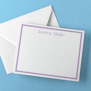 Juego de regalo de 10 tarjetas de papelería personalizadas: elegantes tarjetas de notas personalizadas / Hermoso regalo para ella / Perfecto para celebraciones