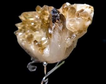 Citrine Smokey Quartz Crystal | Manifestation Crystal for Prosperity & Confidence | Hivee Treasure