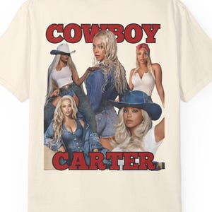 Koszulka koncertowa Cowboy Carter, koszulka z grafiką Beyonce Knowles Fun, strój codzienny, strój na trasę koncertową, Texas Hold 'Em