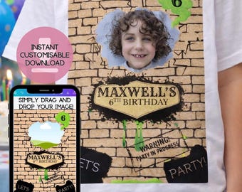 Customisable Fuggler Inspired Monster Birthday Tshirt Fun Fugg: Digital Download (Party Decor)