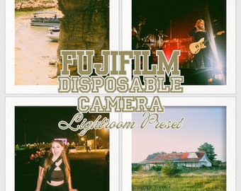 Preajuste móvil Lightroom inspirado en la película de cámara desechable Fujifilm