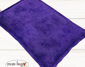 Purple Microwave Corn Heating Pad 7x10, Corn Heat Pack, Migraines, Muscle Aches, Workout Heat Pack, Massage Relaxation Gift, Cramp Relief