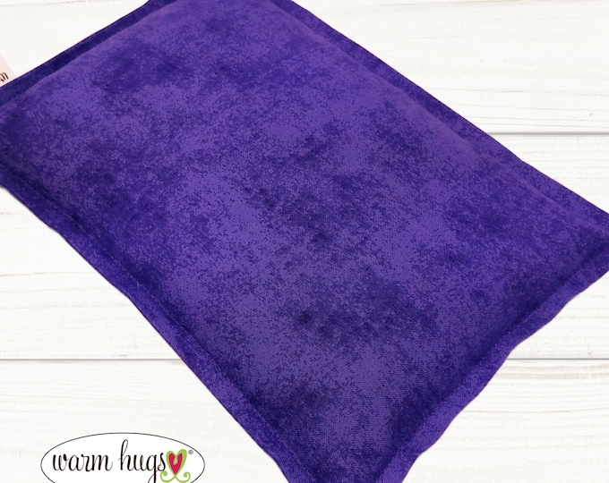 Purple Microwave Corn Heating Pad 7x10, Corn Heat Pack, Migraines, Muscle Aches, Workout Heat Pack, Massage Relaxation Gift, Cramp Relief