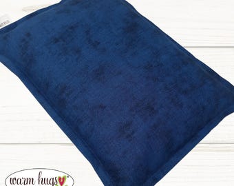 Blue Microwave Corn Heating Pad 7x10, Corn Heat Pack, Migraines, Muscle Aches, Workout Heat Pack, Massage Relaxation Gift, Cramp Relief