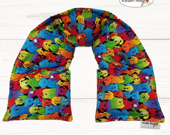 Dog Neck Heating Pad, Heated Neck Wrap, Microwave Heat Wrap, Corn Bags, Hot Cold Therapy, Spa Relaxation, Massage Therapy, Neck Pain Relief