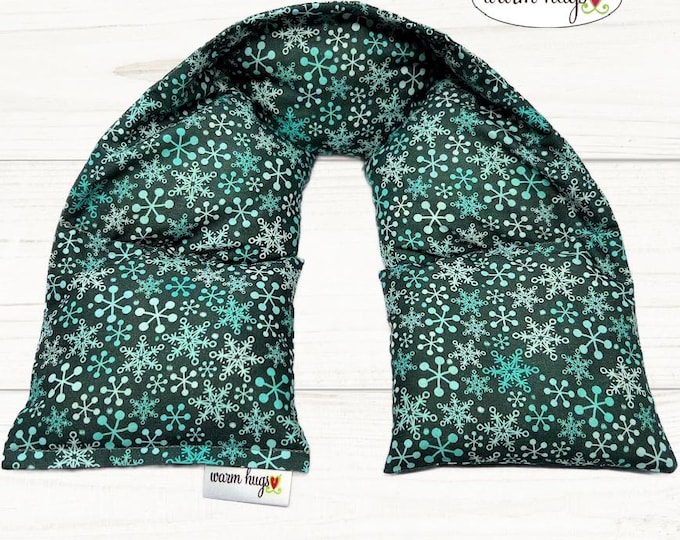 Warm Hugs Neck Heating Pad, Heated Neck Wrap, Microwave Heat Wrap, Corn Bags, Hot Cold Therapy, Spa Relaxation Massage Therapy