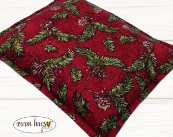 Warm Hugs 9 x 11 Soft Flannel Microwave Corn Heating Pad, Heat Pack, Relaxation Gift, Ice Pack, Cabin Corn Bag, Bed Warmer, Gardener