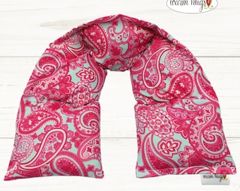 Warm Hugs Neck Heating Pad, Heated Neck Wrap, Microwave Heat Wrap, Corn Bags, Hot Cold Therapy, Spa Relaxation Massage Therapy