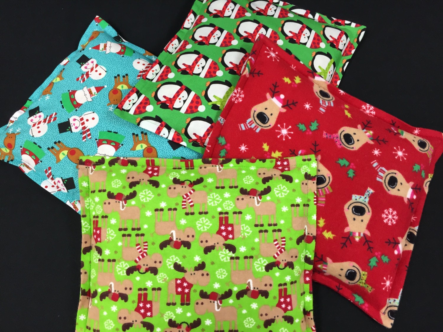 Flannel Corn Heating Pad, Corn Bags, Microwavable Heat Pack, Heated Bag, Gift for Kids, Cabin