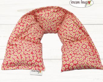 Warm Hugs Neck Heating Pad Mini Daisy, Microwave Heat Wrap, Corn Bags, Hot Cold Therapy, Spa Relaxation Massage Therapy