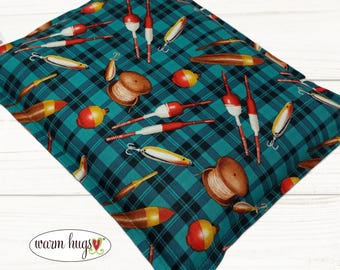 Microwave Corn Heating Pad 9x11, Corn Heat Pack, Muscle Pain Relief, Bed Foot Warmer, Fishing Lure Fabric