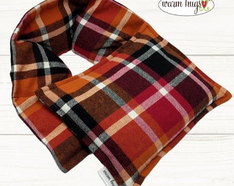 Coussin chauffant en flanelle de maïs pour micro-ondes, coffret cadeau pour papa, tour de cou chauffant, enveloppements chauffants relaxants, soulagement des douleurs au cou, plaid confortable