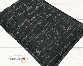 Warm Hugs Large Corn Heating Pad 10x14, Corn Bag, Bed Warmer, Relaxation Gift, Cramp Pain, Hot Cold Pack, Family Home Joy Togetherness Peace