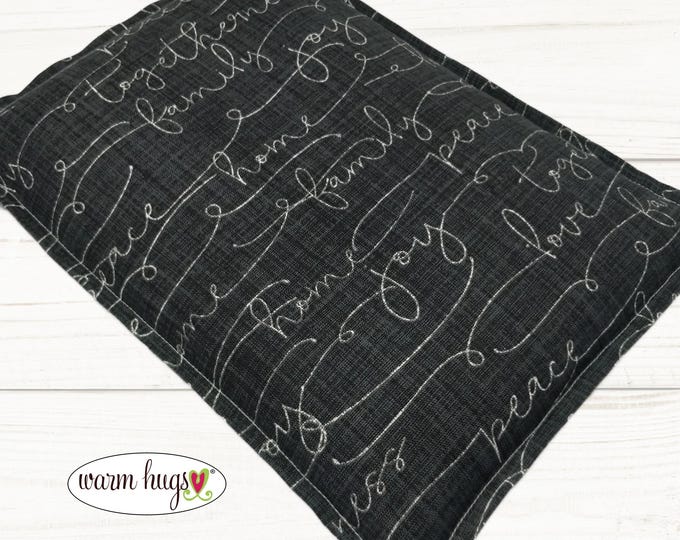 Warm Hugs Large Corn Heating Pad 10x14, Corn Bag, Bed Warmer, Relaxation Gift, Cramp Pain, Hot Cold Pack, Family Home Joy Togetherness Peace