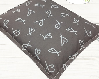 Microwave Corn Heating Pad Hearts, Warm Hugs 9 x 11 Heat Pack, Relaxation Therapy, Muscle Pain Relief, Bed Foot Warmer, Love You Gift
