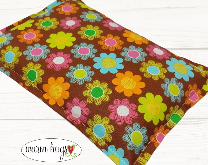 Colorful Flowers Microwave Heating Pad, Corn Heat Pack, Migraine, Muscle Aches, Workout Heat Pack, Massage Relaxation Gift, Cramp Relief